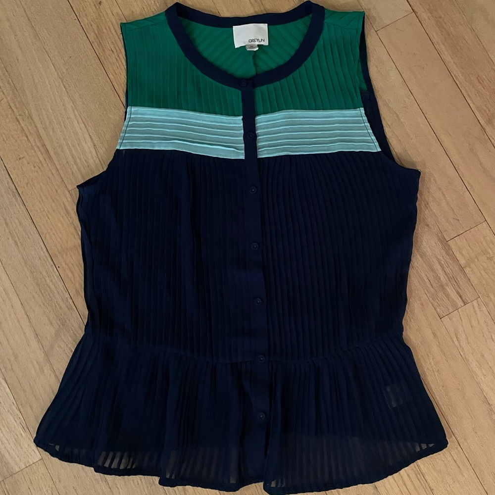 Greylin Colorblock Sleeveless Top